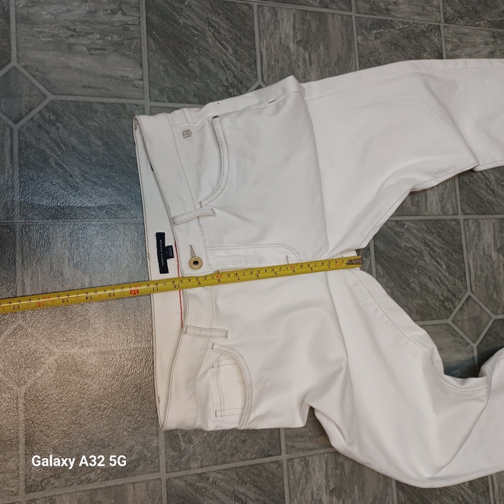 Tommy Hilfiger White Straight Leg Jeans Size 4 - Picture 8 of 12
